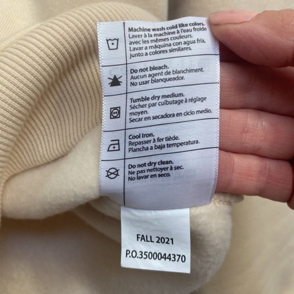 ❗️SOLD❗️CARHARTT Cream Clarksburg Crewneck Pocket Sweatshirt Size XS - Picture 7 of 8